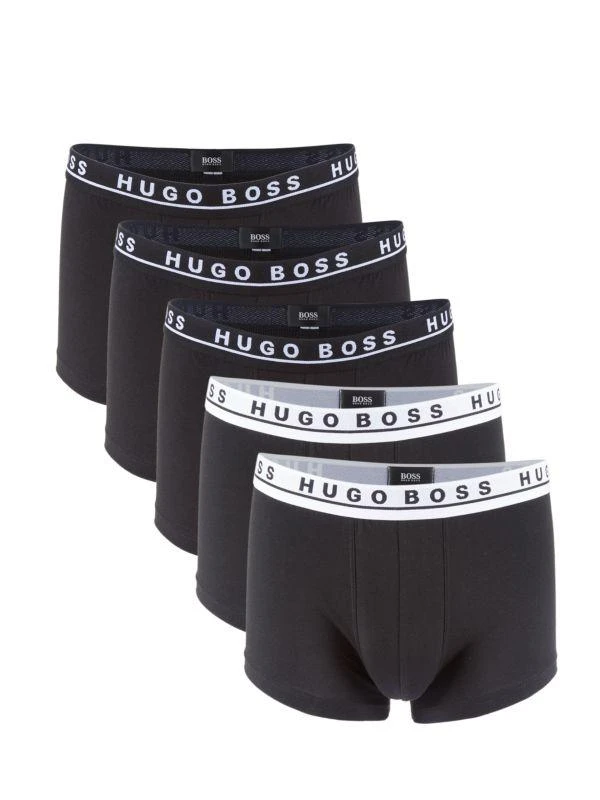 商品Hugo Boss|5-Pack Logo Trunks,价格¥314,第1张图片