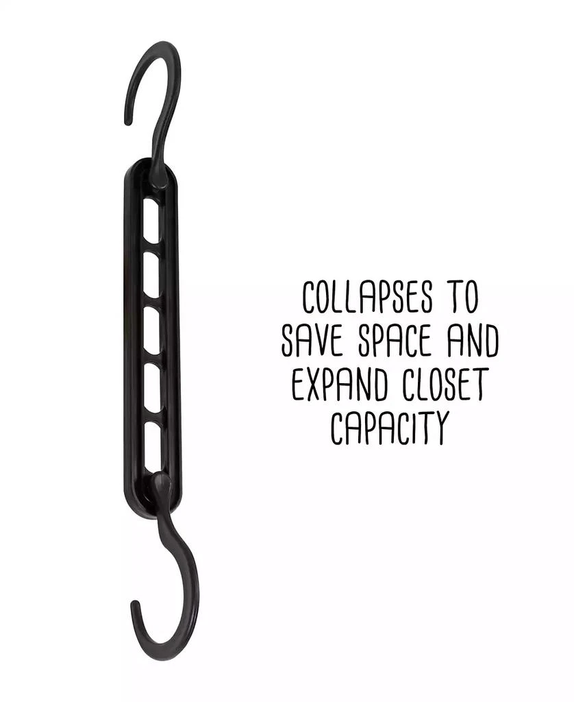 Cascading Collapsible Plastic Hangers, 20 pack 商品