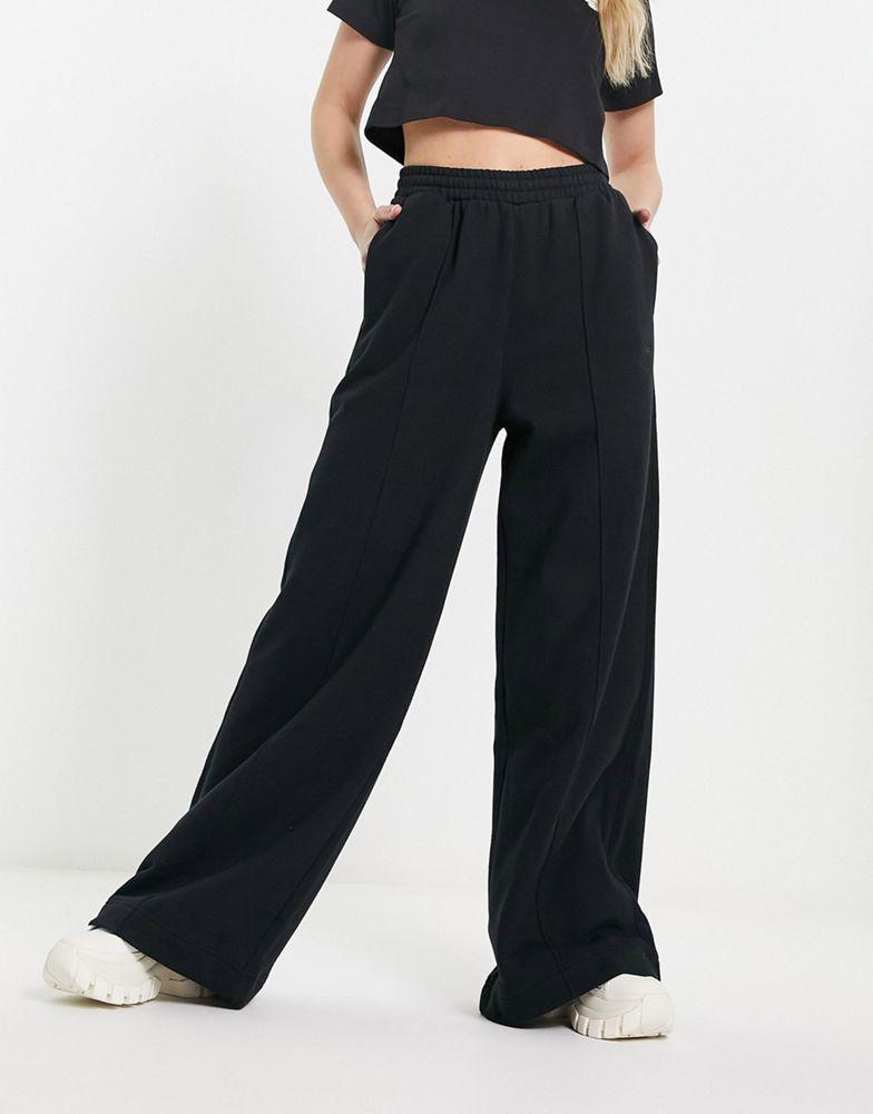 adidas Originals premium essentials wide leg joggers in black商品第1张图片规格展示