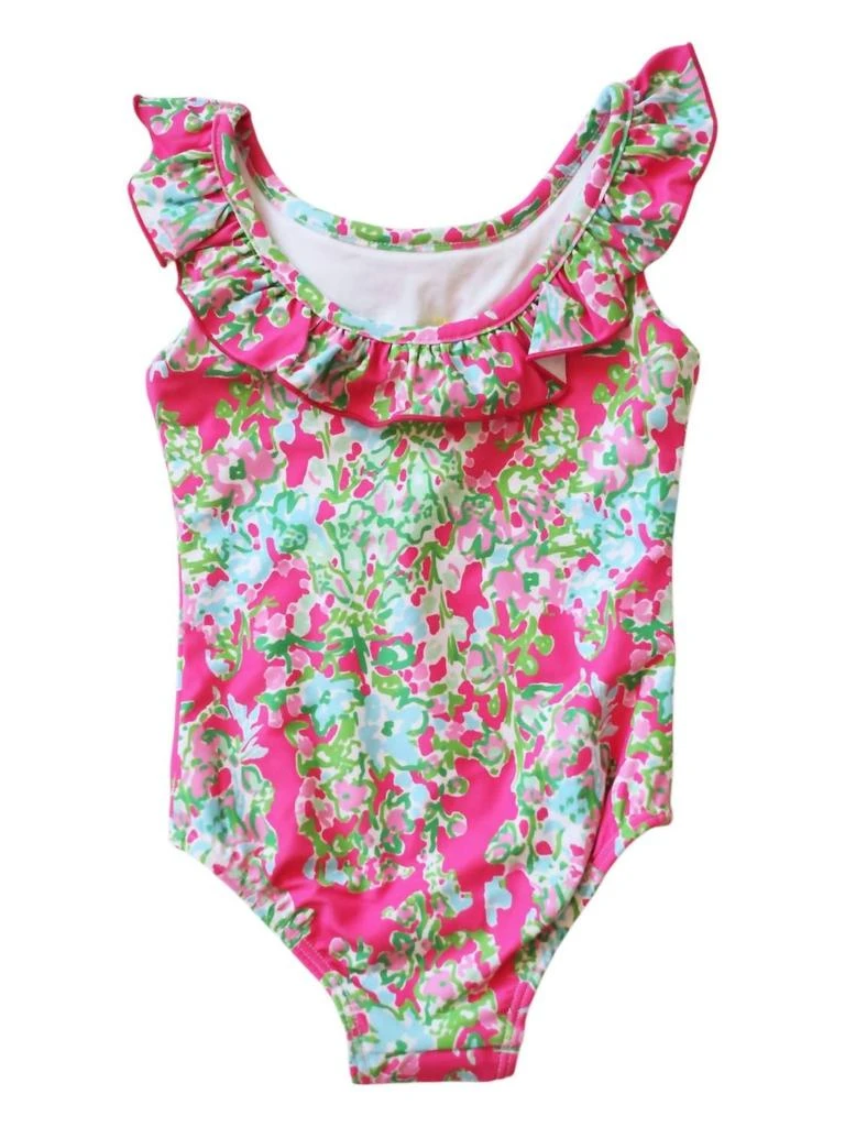 商品Charlies Project|Girl's Paradise Blossoms One Piece Swimsuit In Pink,价格¥266,第1张图片