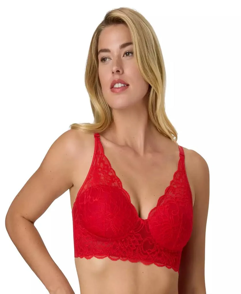 商品Maidenform|Women's Pure Comfort Lace & Mesh Longline Wireless Bralette DM1188,价格¥149,第1张图片详细描述