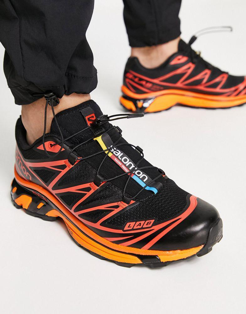 商品Salomon|Salomon Unisex XT-6 trainers in Black/Magnet/Vibrant Orange,价格¥1283,第6张图片详细描述