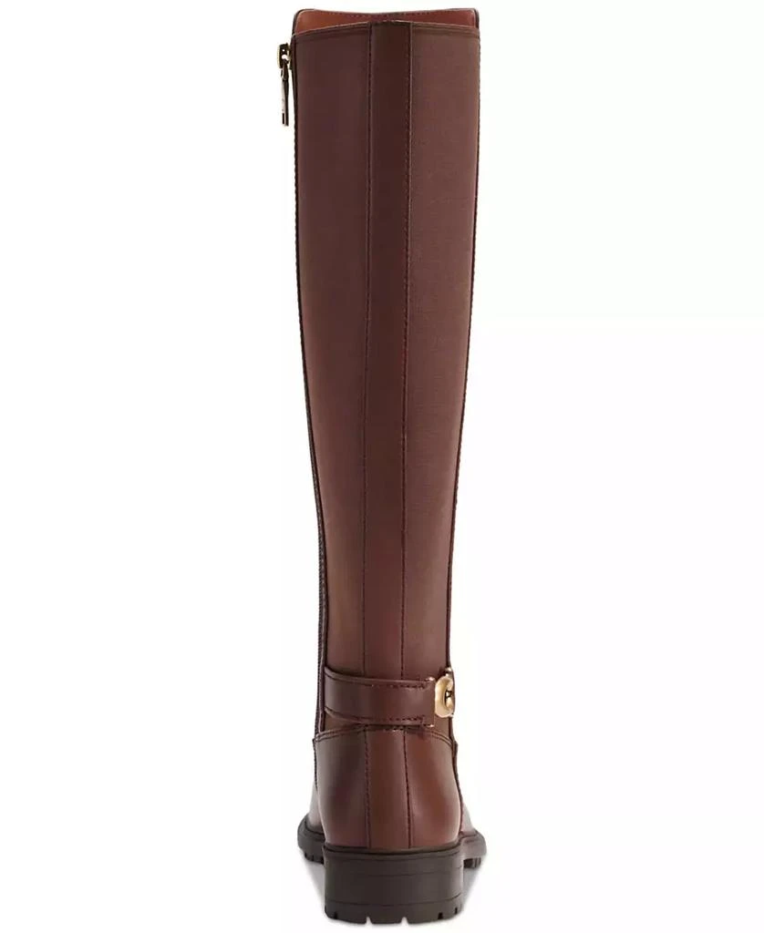 商品Coach|Women's Faith Knee High Lug Sole Riding Boots,价格¥821,第3张图片详细描述