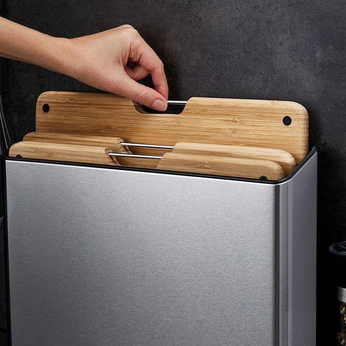 商品Joseph Joseph|Folio Steel 3 Piece Bamboo Cutting Board Set,价格¥538,第3张图片详细描述