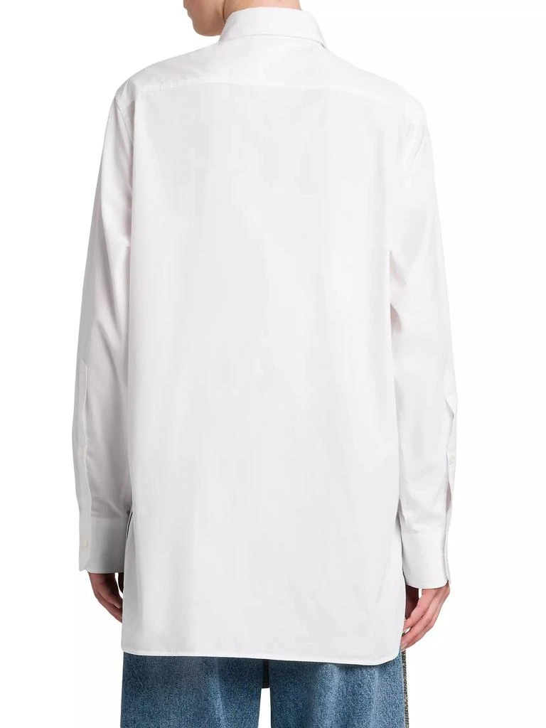 商品Stella McCartney|Diamond Bird Cut Out Cotton Poplin Shirt,价格¥4174,第5张图片详细描述