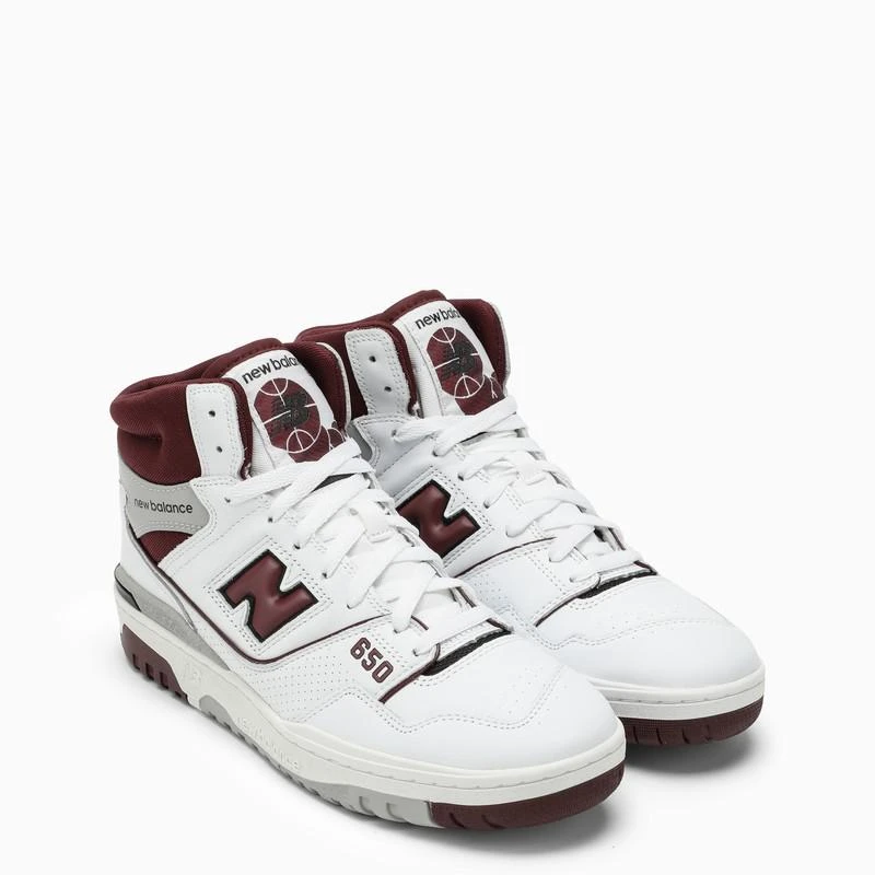 商品New Balance|650 WHITE/BURGUNDY HIGH TRAINER,价格¥1373,第2张图片详细描述