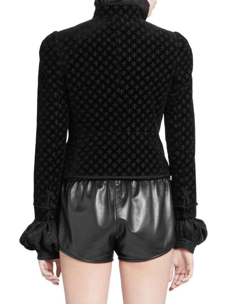 商品Yves Saint Laurent|Fleur De Lis Velvet Jacket,价格¥37251,第2张图片详细描述