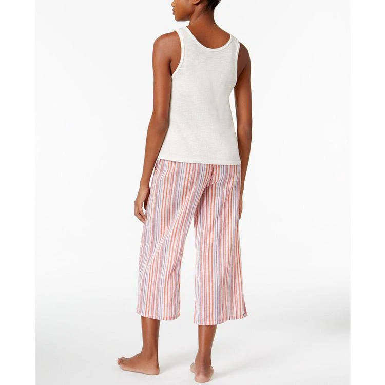 商品Lucky Brand|Tank Top & Cropped Pants Cotton Pajama Set,价格¥253,第2张图片详细描述