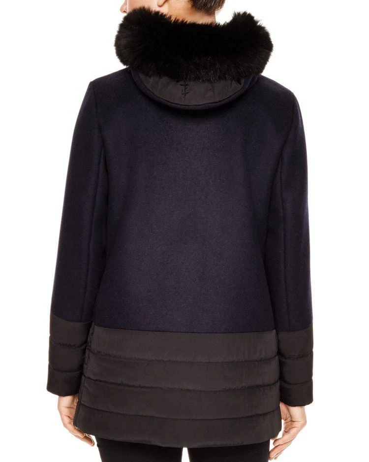 商品Sandro|Brina Fox Fur-Trimmed Coat,价格¥3247,第2张图片详细描述