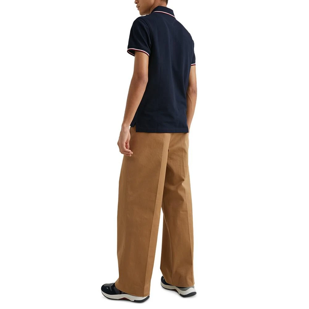 商品Tommy Hilfiger|Men's Tipped Slim Fit Short Sleeve Polo Shirt,价格¥352,第2张图片详细描述