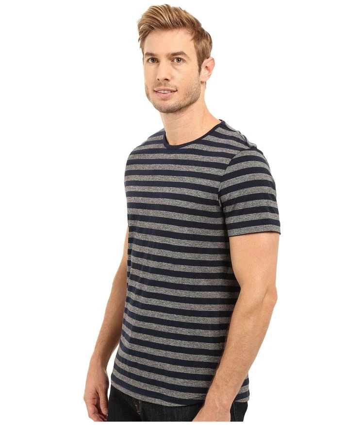 商品Kenneth Cole|Short Sleeve Marled Stripe Crew,价格¥221,第2张图片详细描述