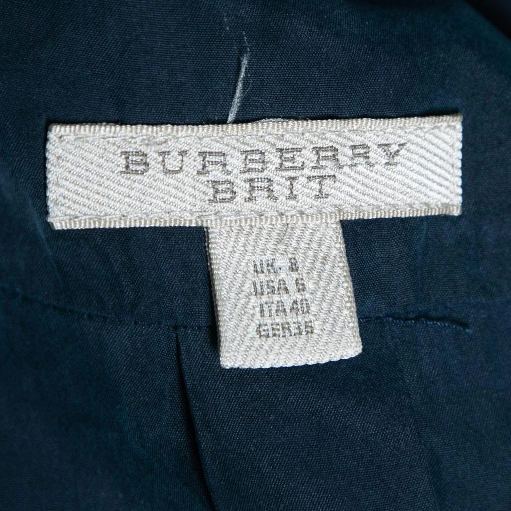 商品[二手商品] Burberry| Burberry Brit Navy Blue Belted Cotton Shirt Dress S,价格¥977,第4张图片详细描述