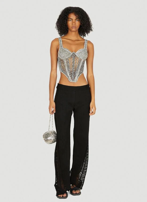 商品Dion Lee|Crochet Corset Top in Grey,价格¥3229,第2张图片详细描述