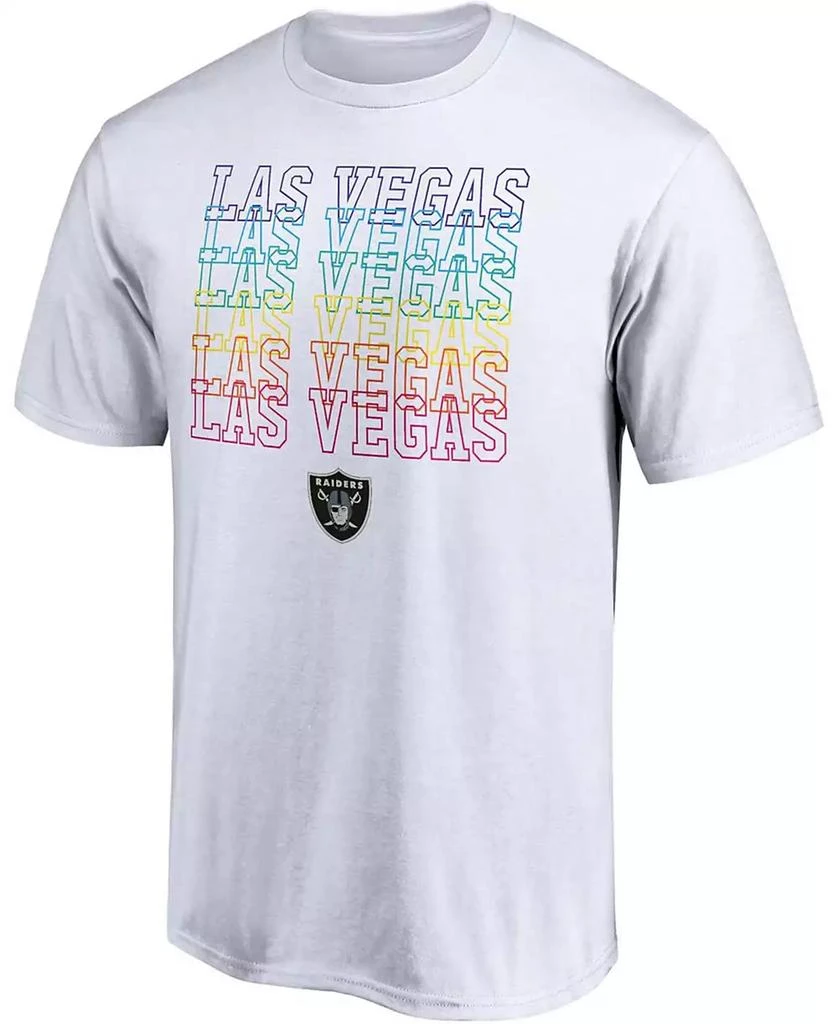商品Fanatics|Men's White Las Vegas Raiders City Pride T-shirt,价格¥208,第2张图片详细描述