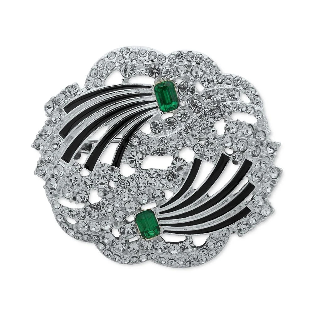 商品Anne Klein|Silver-Tone Crystal & Stone Cluster Pin,价格¥105,第1张图片