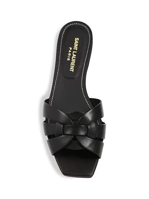 商品Yves Saint Laurent|Tribute Leather Slides,价格¥4479,第4张图片详细描述