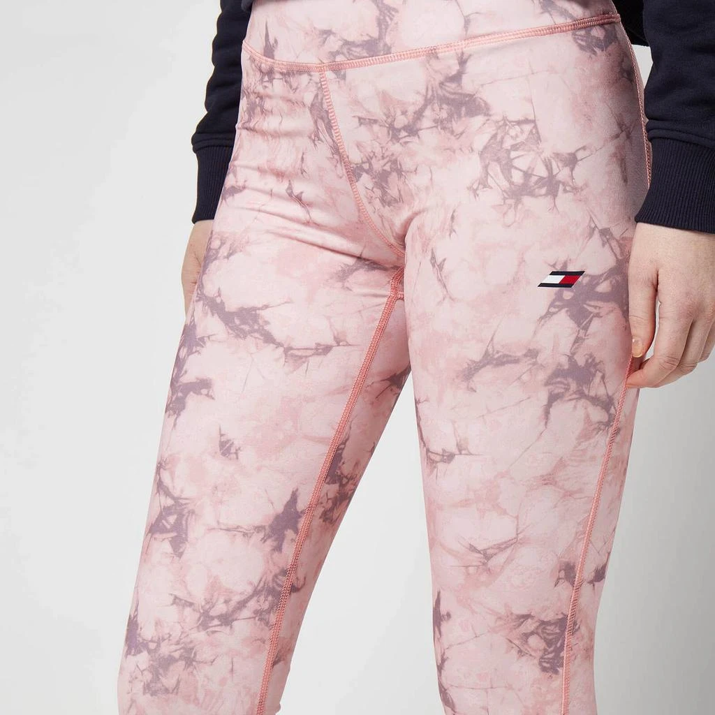 商品Tommy Hilfiger|Tommy Sport Women's Rw Aop Leggings - Pink Opal Wash,价格¥119,第4张图片详细描述