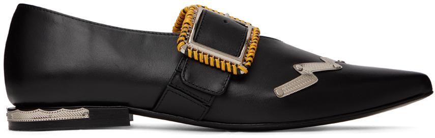 Toga Pulla | Black Embellished Ballerina Flats 1328.10元 商品图片