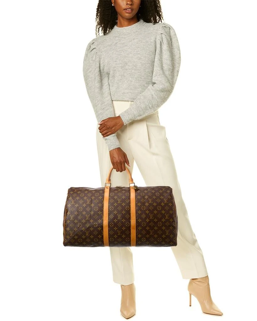 商品[二手商品] Louis Vuitton|Louis Vuitton Monogram Canvas Keepall 55 Bandouliere (Authentic Pre-Owned),价格¥7897,�第5张图片详细描述