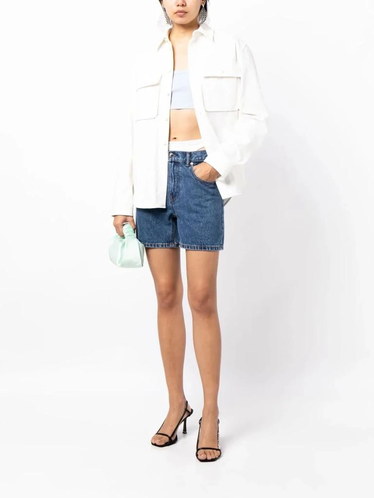 商品Alexander Wang|ALEXANDER WANG WOMEN LOOSE SHORT SKINNY WHITE UNDIE,价格¥1347,第3张图片详细描述