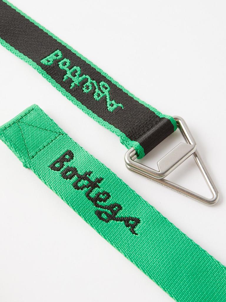 Triangle-buckle logo-jacquard belt商品第2张图片规格展示