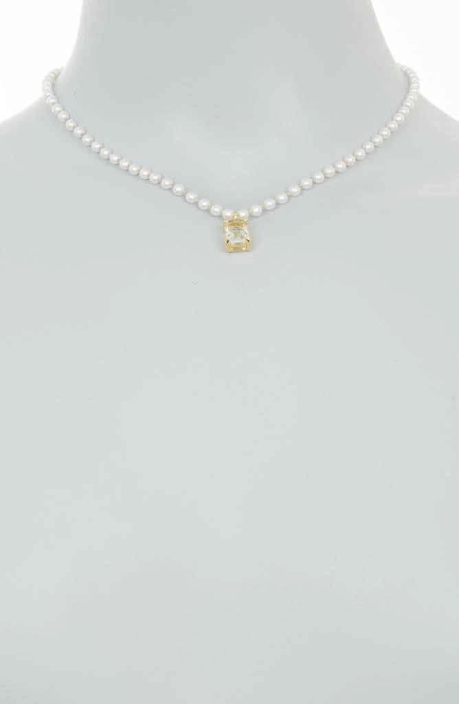 商品Nordstrom|Crystal Pendant Imitation Pearl Necklace,价格¥56,第2张图片详细描述