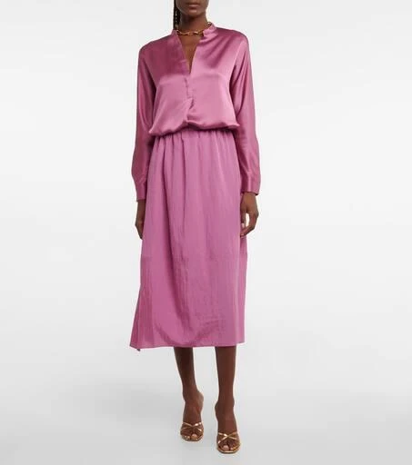 商品Vince|Silk satin blouse,价格¥2113,第2张图片详细描述