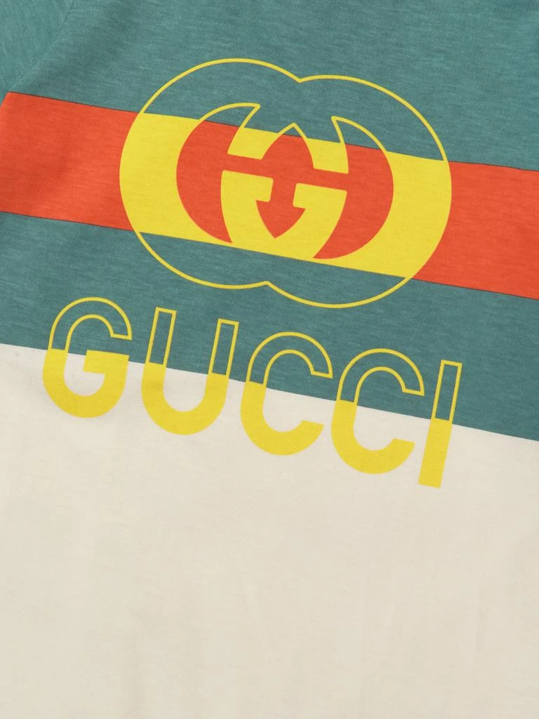 商品Gucci|Baby Boys Logo Romper in Green,价格¥1938,第3张图片详细描述