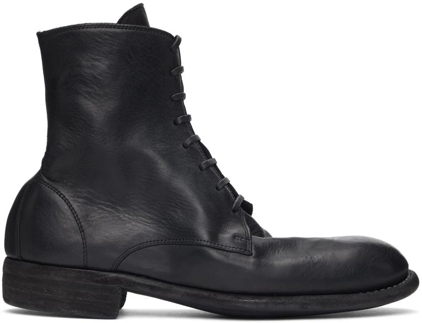 商品guidi|Black 995 Lace-Up Boots,价格¥3210,第1张图片