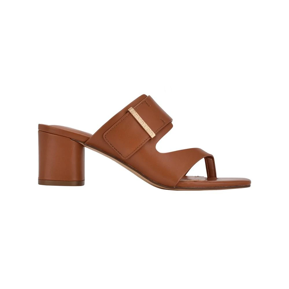 商品Calvin Klein|Women's Briella Block Heel Dress Sandals,价格¥372,第2张图片详细描述
