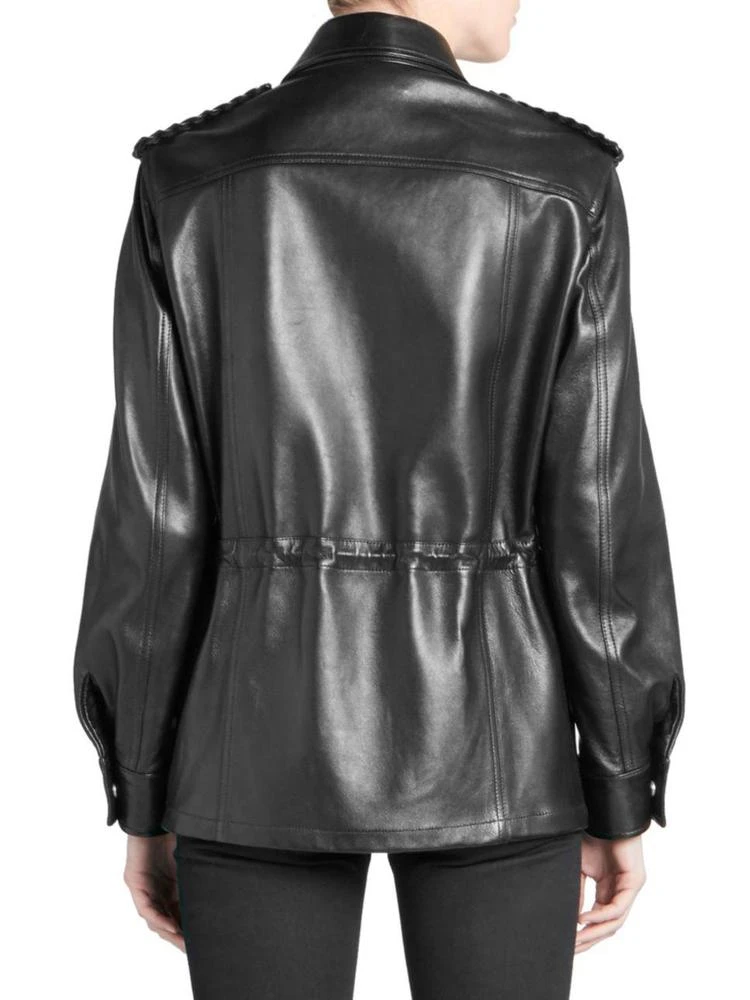 商品Yves Saint Laurent|Saint Laurent - Leather Military Jacket,价格¥38744,第2张图片详细描述