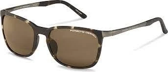 商品Porsche Design|Brown Phantos Men's Sunglasses P8673 D 57,价格¥750,第1张图片