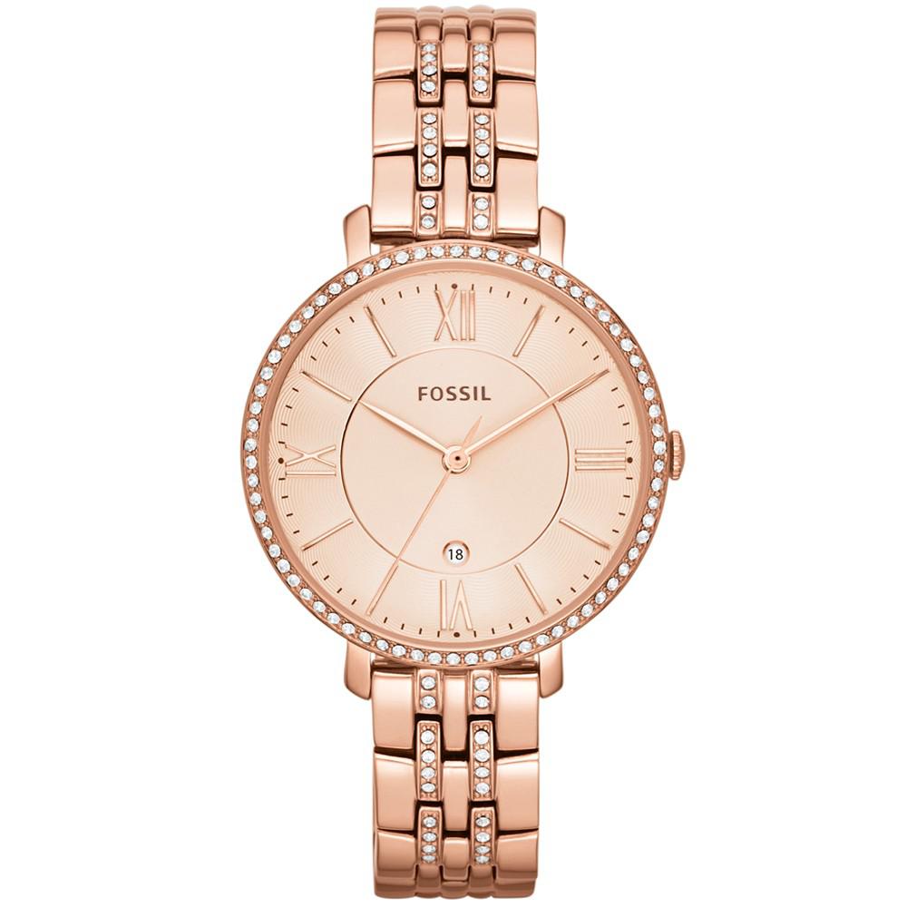 Women's Jacqueline Rose Gold-Tone Stainless Steel Bracelet Watch 36mm ES3546商品第1张图片规格展示