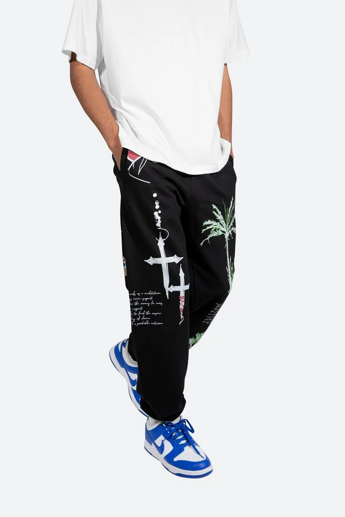 商品MNML|Beach Sweatpants - Black,价格¥274,第2张图片详细描述