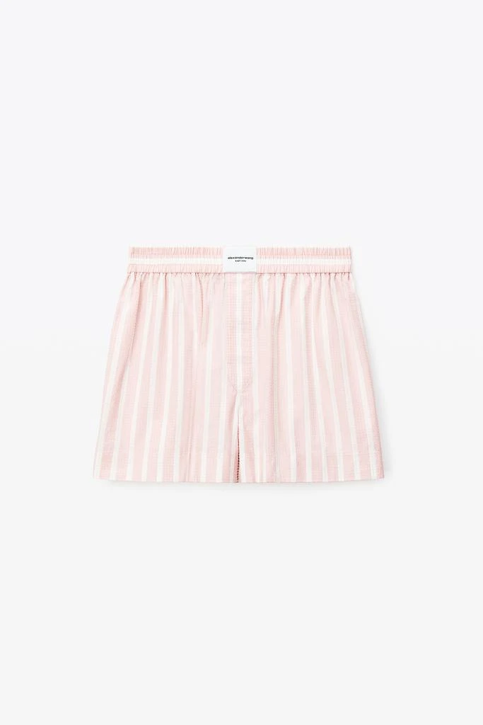 商品Alexander Wang|CLEAR BEAD HOTFIX BOXER IN COMPACT COTTON,价格¥3024,第3张图片详细描述