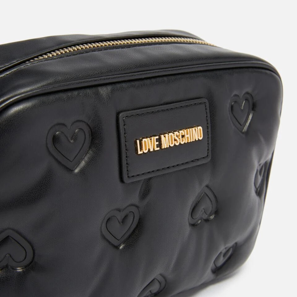 商品Love Moschino|Love Moschino Heart Quilted Faux Leather Camera Bag,价格¥866,第4张图片详细描述