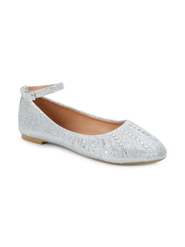 商品Badgley Mischka|Little Girl's & Girl's Embellished Flats,价格¥79,第2张图片详细描述