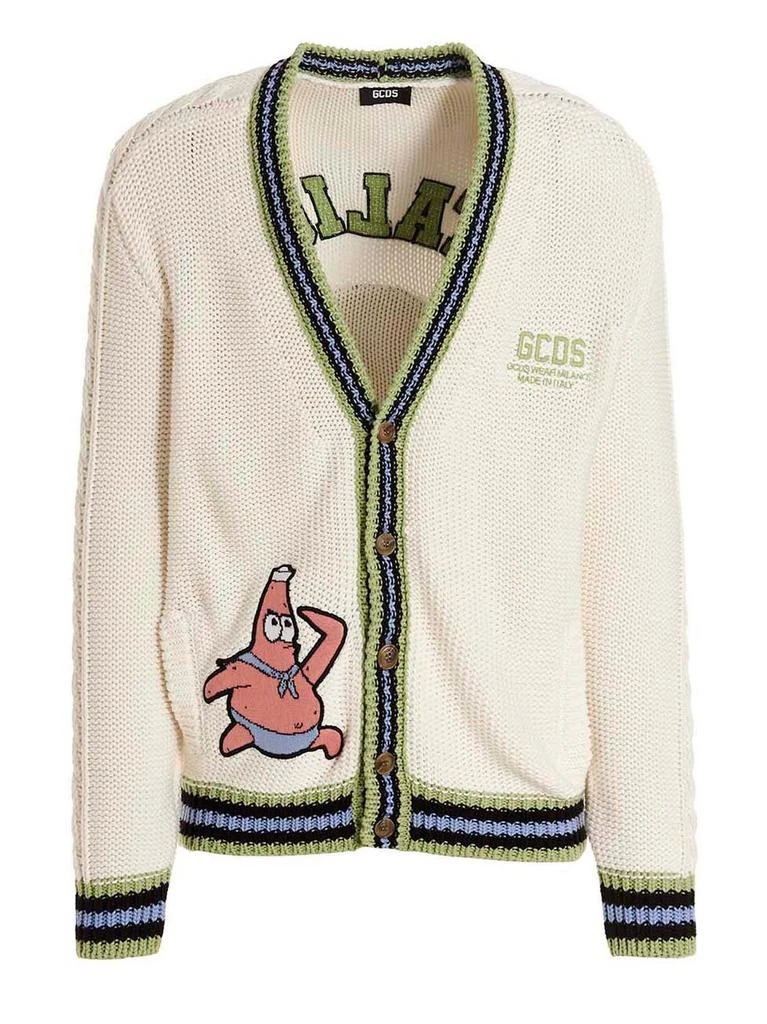 商品GCDS|GCDS Spongebob Italico Knitted Cardigan,价格¥2369,第1张图片