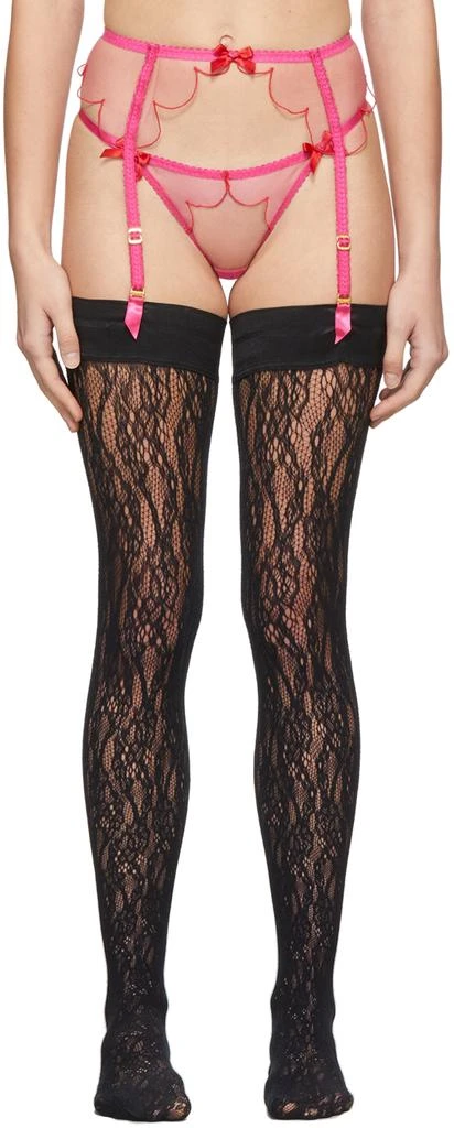 商品L'Agent by Agent Provocateur|Pink & Red Lorna Garter Belt,价格¥788,第1张图片