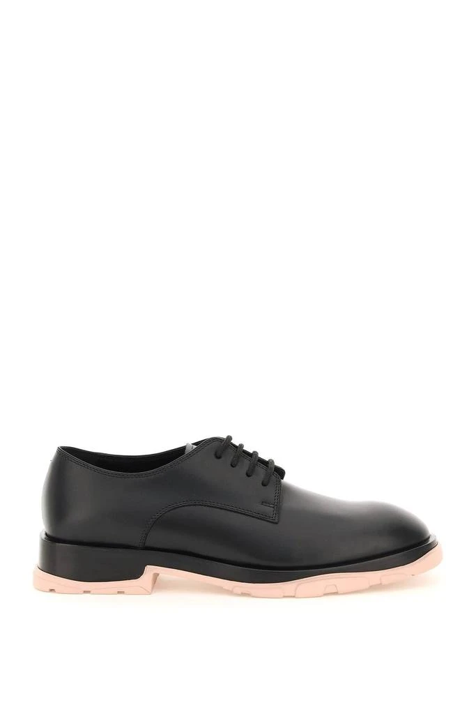 商品Alexander McQueen|SLIM TREAD LEATHER DERBY SHOES,价格¥4325,第1张图片