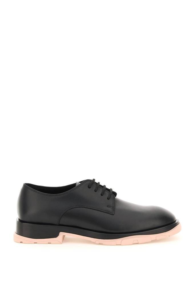 商品Alexander McQueen|SLIM TREAD LEATHER DERBY SHOES,价格¥3694,第1张图片