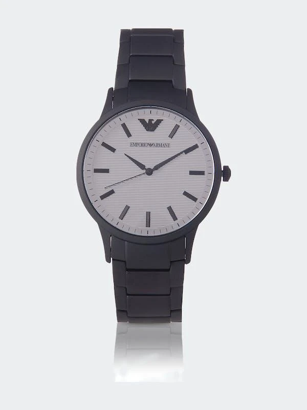 商品Emporio Armani|Men's Renato Black Stainless Steel Quartz Fashion Watch,价格¥1110,第1张图片