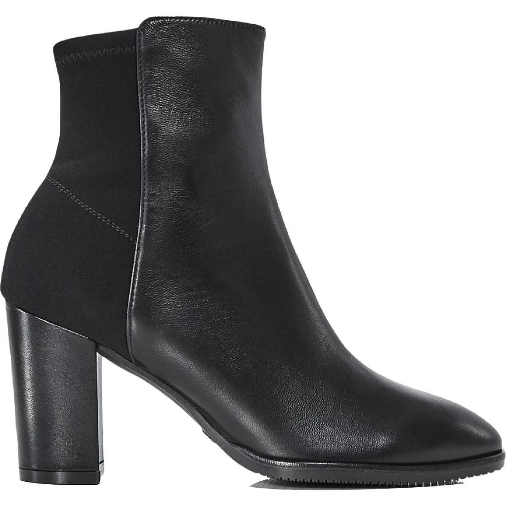 商品Stuart Weitzman|Stuart Weitzman Womens Harper Leather Block Heel Ankle Boots,价格¥646,第2张图片详细描述