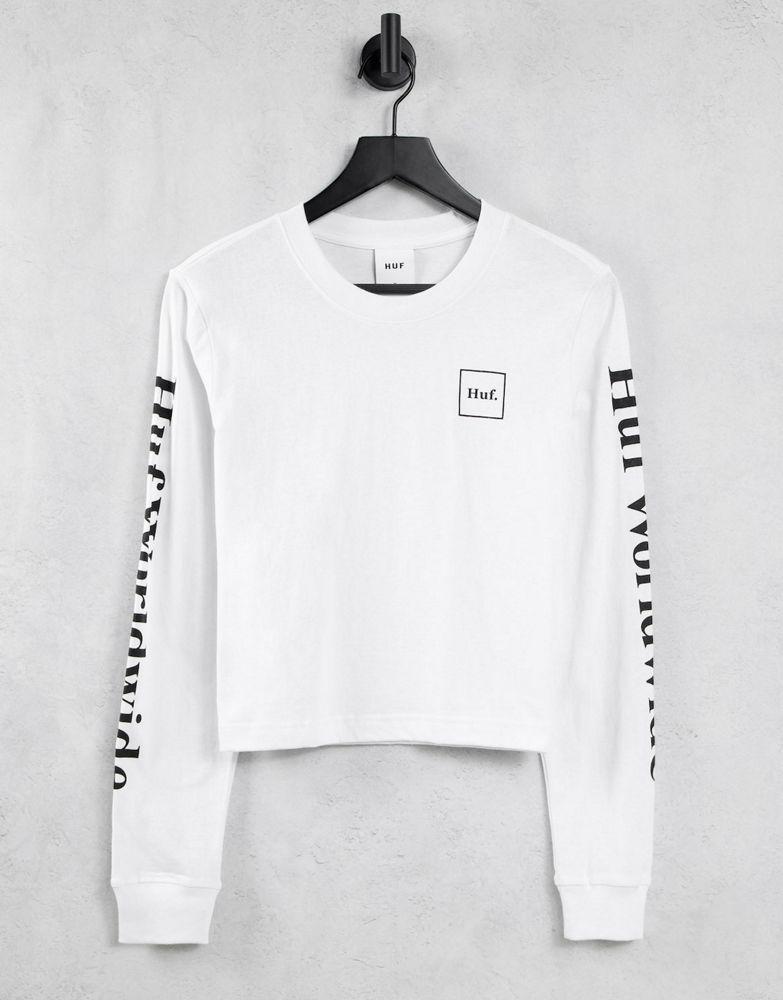 商品HUF|Huf long sleeve relaxed t-shirt with arm logos,价格¥190,第1张图片
