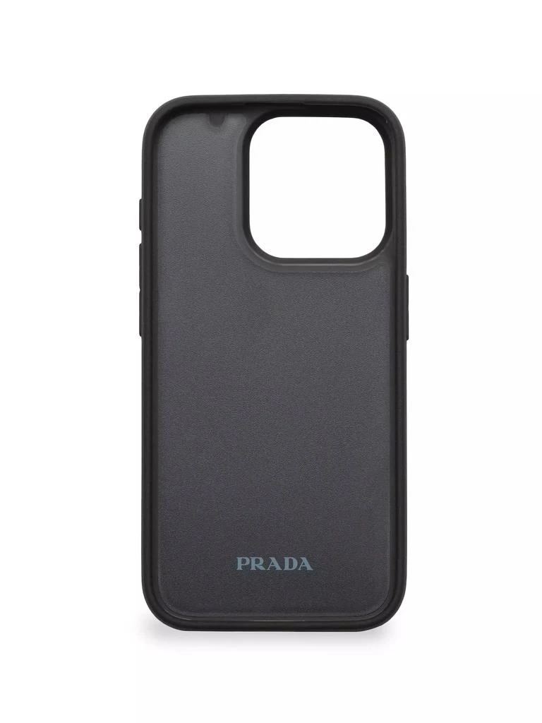 商品Prada|Saffiano Leather Cover For iPhone 15 Pro,价格¥2960,第3张图片详细描述