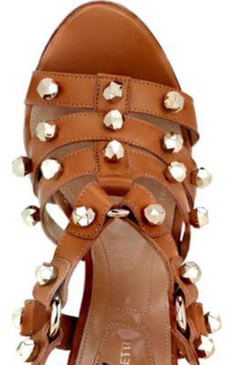 商品Alberta Ferretti|Studded Leather Sandals,价格¥2895,第4张图片详细描述