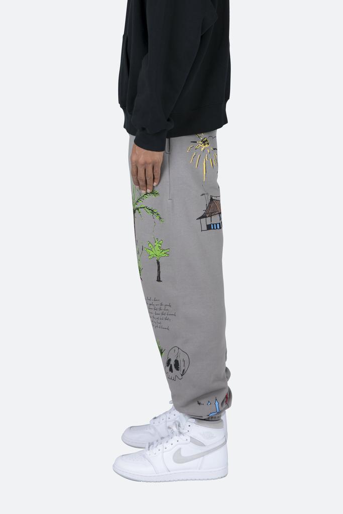 商品MNML|Beach Sweatpants - Grey,价格¥381,第6张图片详细描述