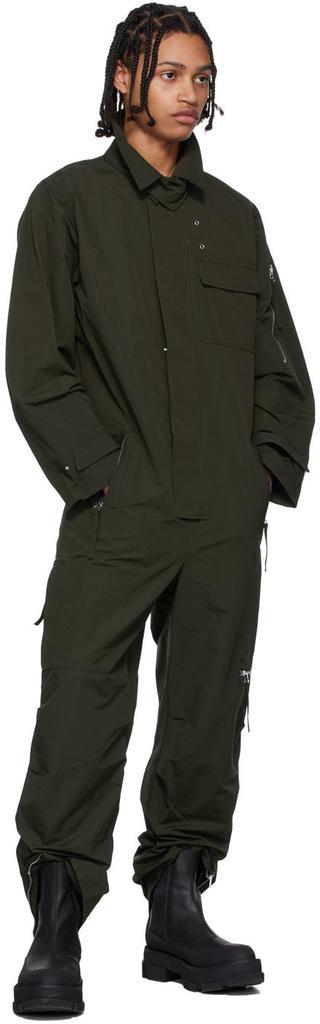 商品Helmut Lang|Green Cotton Jumpsuit,价格¥5633,第6张图片详细描述