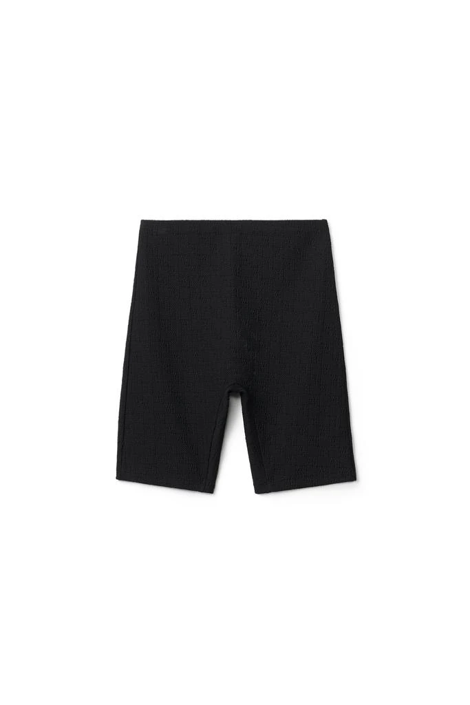 商品Alexander Wang|BIKE SHORT IN TEXTURED LOGO JERSEY,价格¥931,第1张图片
