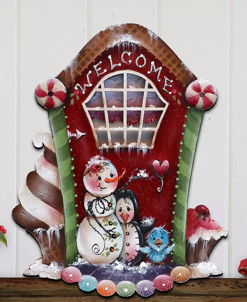 商品Designocracy|Season of Sweet Christmas Wooden Wall Decor Door Decor J. Mills-Price,价格¥1099,第4张图片详细描述